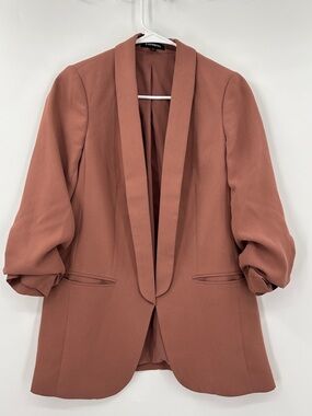 Express Women's Rosewood Open-Front Shawl Blazer